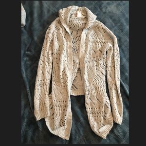 Hooded knit cardigan, worn once